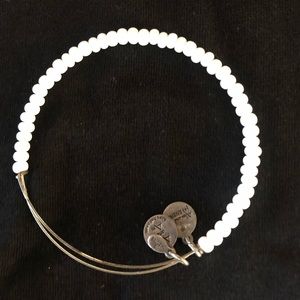 Alex and Ani white crystal bracelet
